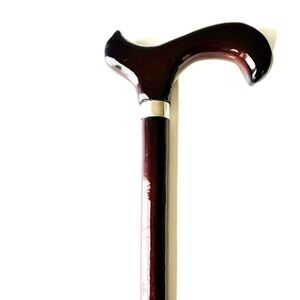 Wooden Cane with small imperfections on handle & body (G)